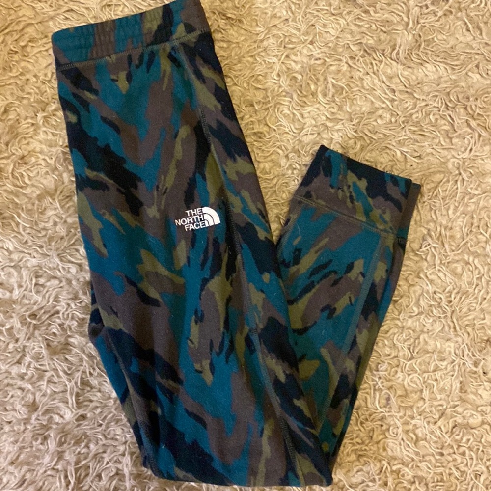 North Face Camouflage fleece pants
